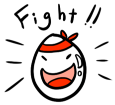 A shining boiled egg sticker #5509782