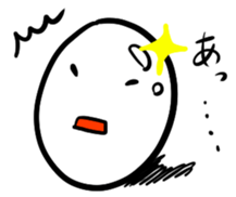 A shining boiled egg sticker #5509785