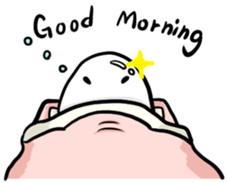 A shining boiled egg sticker #5509787