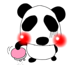 Red cheeks Series Panda sticker #5510857