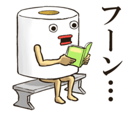 Toilet roll Sticker sticker #5510872