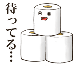 Toilet roll Sticker sticker #5510886