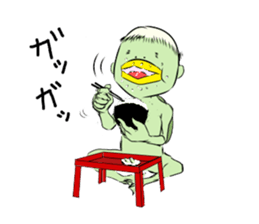 Daily life of kappa sticker #5510920