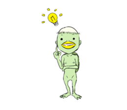 Daily life of kappa sticker #5510931