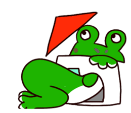 Takashi of the frog 3a sticker #5511882