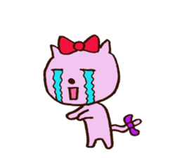 Ribbon Cat CHERIKO sticker #5512832