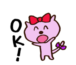 Ribbon Cat CHERIKO sticker #5512864