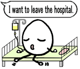 Egg sticker 3~hospitalized~ sticker #5512936