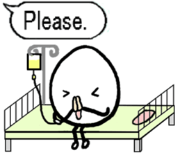 Egg sticker 3~hospitalized~ sticker #5512941