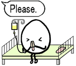 Egg sticker 3~hospitalized~ sticker #5512941