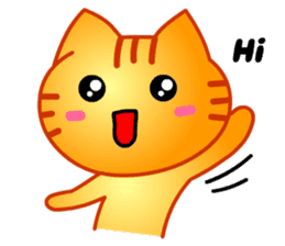 Tomo's Cute Cat Tiger (English) sticker #5513028