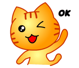 Tomo's Cute Cat Tiger (English) sticker #5513029