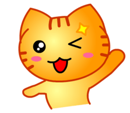Tomo's Cute Cat Tiger (English) sticker #5513035