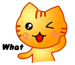 Tomo's Cute Cat Tiger (English) sticker #5513036