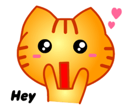 Tomo's Cute Cat Tiger (English) sticker #5513037