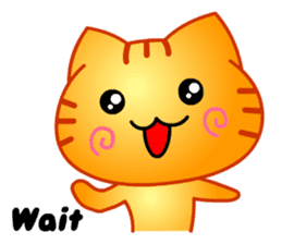 Tomo's Cute Cat Tiger (English) sticker #5513038