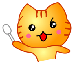 Tomo's Cute Cat Tiger (English) sticker #5513039