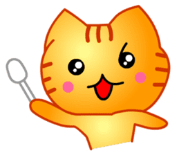 Tomo's Cute Cat Tiger (English) sticker #5513039