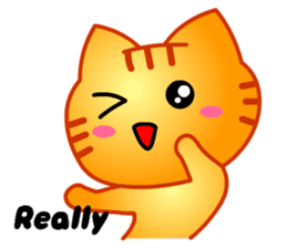 Tomo's Cute Cat Tiger (English) sticker #5513047
