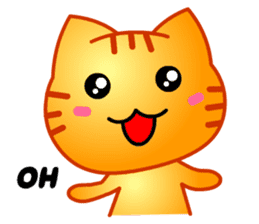 Tomo's Cute Cat Tiger (English) sticker #5513050