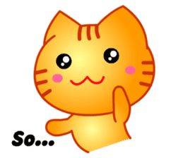 Tomo's Cute Cat Tiger (English) sticker #5513053