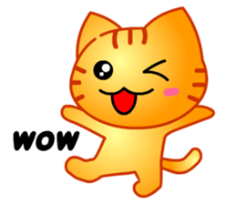 Tomo's Cute Cat Tiger (English) sticker #5513059