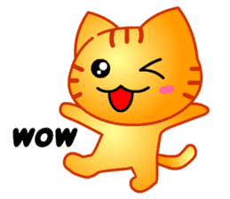 Tomo's Cute Cat Tiger (English) sticker #5513059