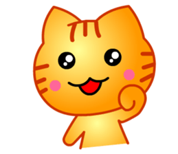 Tomo's Cute Cat Tiger (English) sticker #5513060
