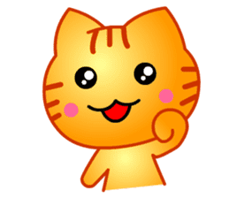 Tomo's Cute Cat Tiger (English) sticker #5513060