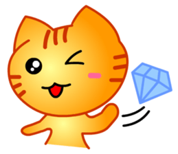 Tomo's Cute Cat Tiger (English) sticker #5513063