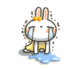 Colorful rabbit!! sticker #5513805