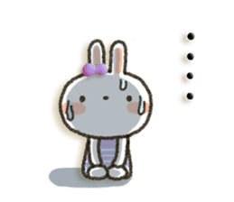 Colorful rabbit!! sticker #5513810