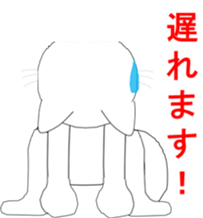 Four cats and rats of cute stamp sticker #5514318