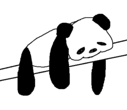Languor likely panda Sticker sticker #5514348