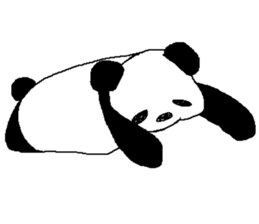 Languor likely panda Sticker sticker #5514349