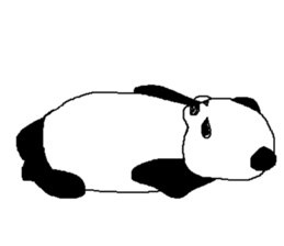 Languor likely panda Sticker sticker #5514353