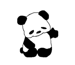 Languor likely panda Sticker sticker #5514356