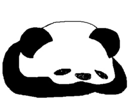 Languor likely panda Sticker sticker #5514360