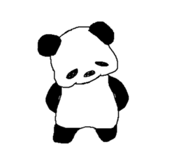 Languor likely panda Sticker sticker #5514364