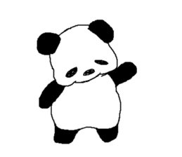 Languor likely panda Sticker sticker #5514365