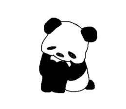 Languor likely panda Sticker sticker #5514367