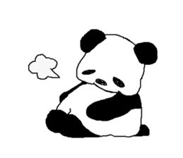 Languor likely panda Sticker sticker #5514375