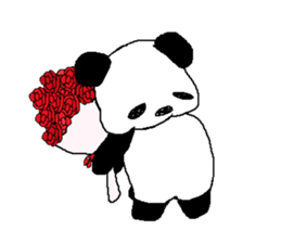 Languor likely panda Sticker sticker #5514379