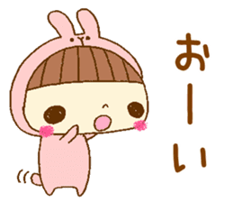 rabbit girl Sticker sticker #5514610