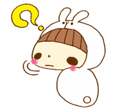 rabbit girl Sticker sticker #5514611