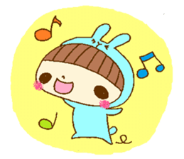 rabbit girl Sticker sticker #5514618