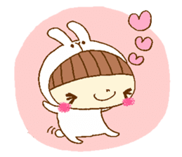 rabbit girl Sticker sticker #5514619