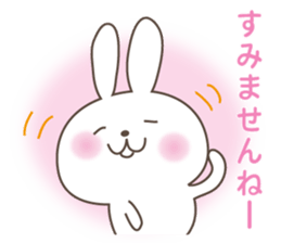White cute Rabbit sticker #5514750