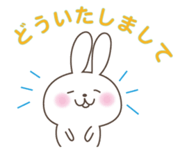 White cute Rabbit sticker #5514753