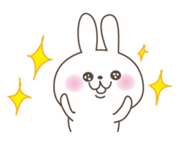 White cute Rabbit sticker #5514764